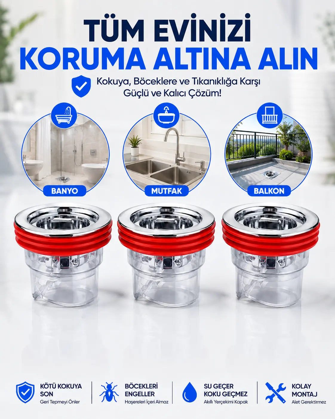 Orniva® Koku, Haşere ve Tıkanıklık Önleyici