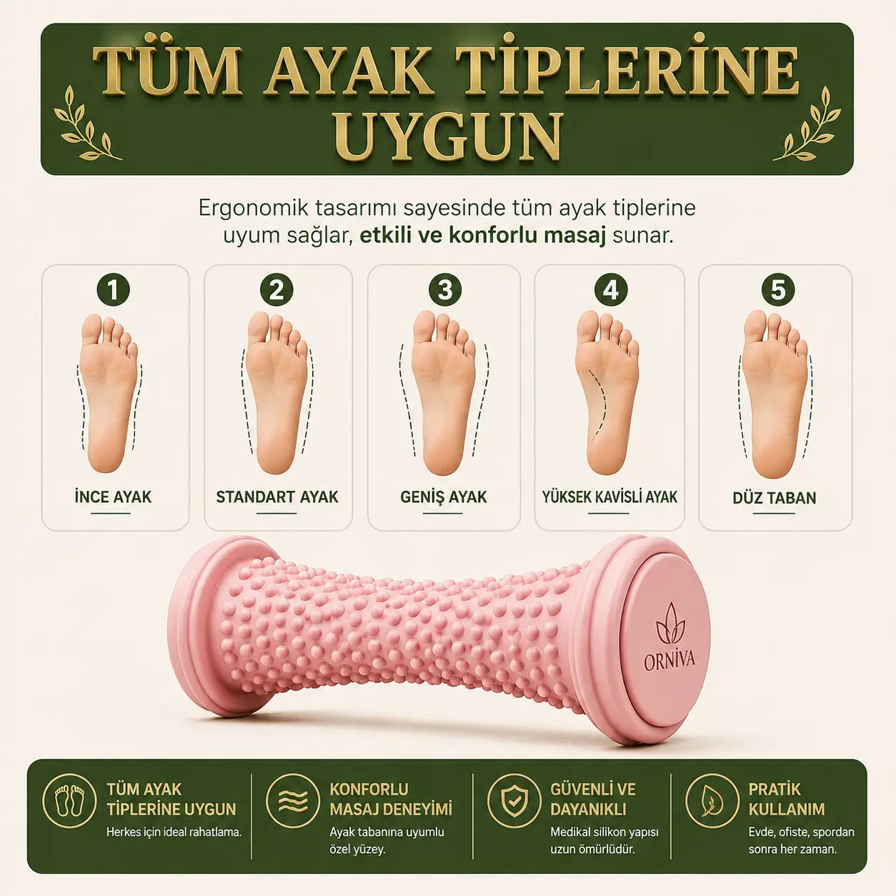 Orniva Ayak Masaj Rulosu 2.0